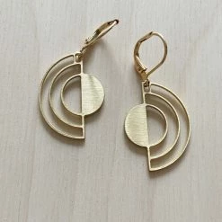 Dowse Sterling Silver Eclipse Earrings