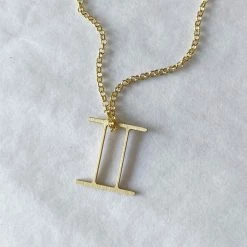 Dowse Silver Initial Necklace 36 Dowse Silver Initial Necklace