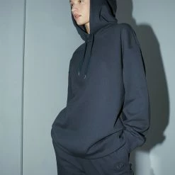 Just Female Drake Hoodie in Night